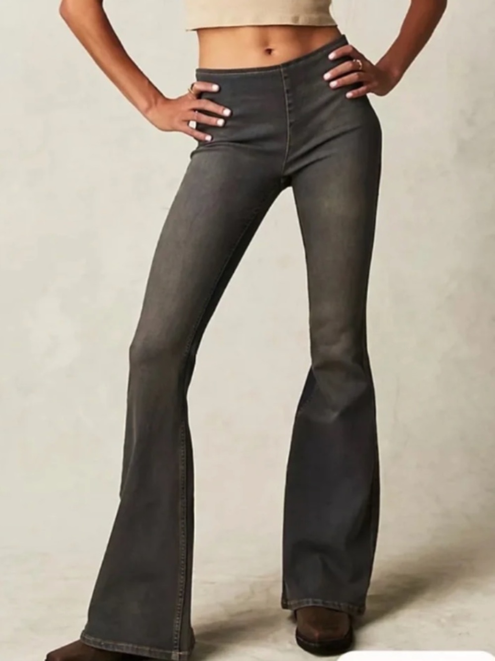 Free People We the Free Penny Pull-On Flare Jeans, 26
